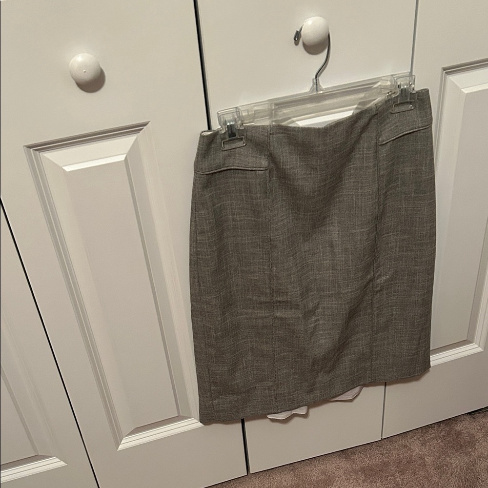 White House Black Market Charcoal Pencil Skirt
